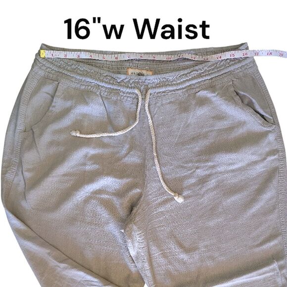 Angel Kiss Light Grey Pull On Wide Leg Linen Blend Palazzo Pants Size XL - Picture 13 of 15